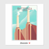 Battersea Londen Sticker (Vel)
