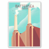 Battersea Londen Sticker (Voorkant)
