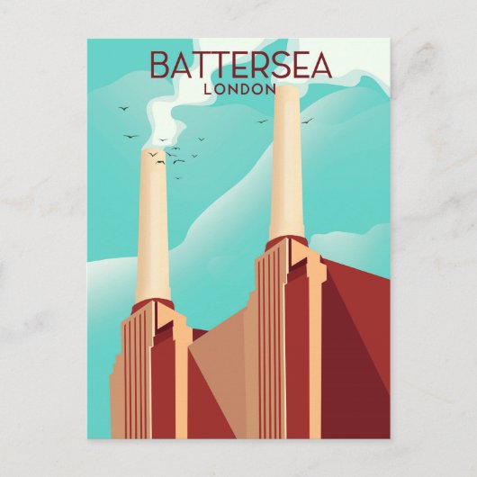 Battersea London Briefkaart (Voorkant)
