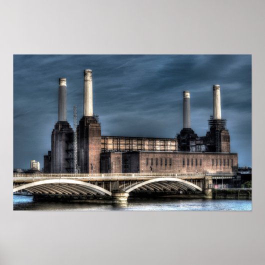 Battersea London Landscape Poster (Voorkant)