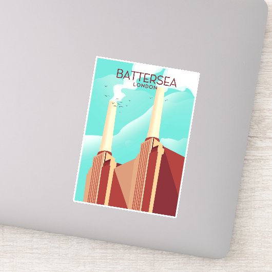 Battersea London Sticker (Detail)