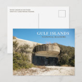 Battery Langdon, Fort Pickens, Gulf Islands NS Briefkaart (Voorkant / Achterkant)