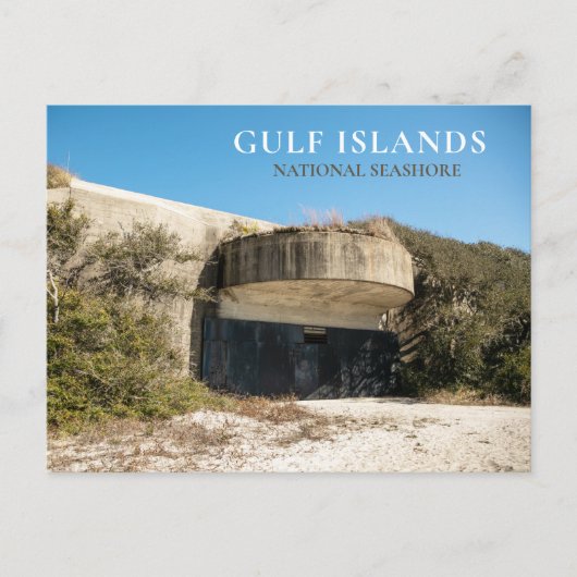 Battery Langdon, Fort Pickens, Gulf Islands NS Briefkaart (Voorkant)