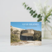 Battery Langdon, Fort Pickens, Gulf Islands NS Briefkaart (Staand voorkant)