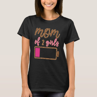 Battery Leopard Mam van 2 meisjes houdt van mam ci T-shirt