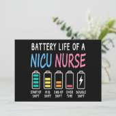 Battery life of a NICU nurse humor level Kaart (Staand voorkant)