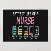 Battery life of a nurse humor chart kaart (Voorkant)