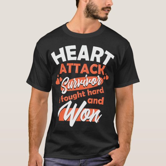 Battery Operated Pacemaker Recipient Heart Attack T-shirt (Voorkant)