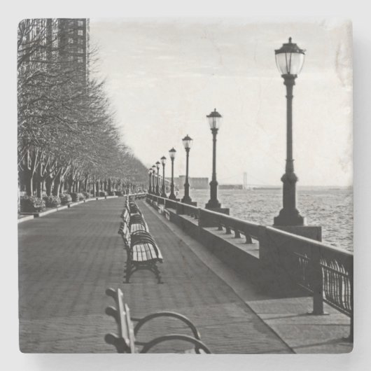 Battery Park City I Stenen Onderzetter (Voorkant)