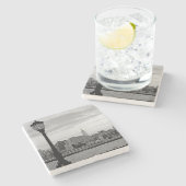 Battery Park City II Stenen Onderzetter (Zijkant)