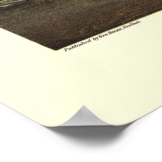 Battery Park, NY Panoramic Map - 1873 Poster (Hoek)