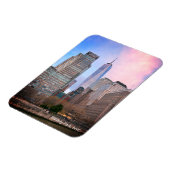 Battery Park van Staten Island Ferry NYC Briefkaar Magneet (Linkerzijde)