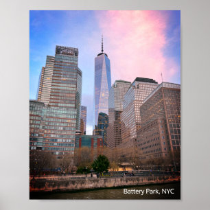 Battery Park van Staten Island Ferry NYC Poster