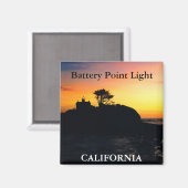 Battery Point Light, California Magnet 2 (Voorkant / Achterkant)