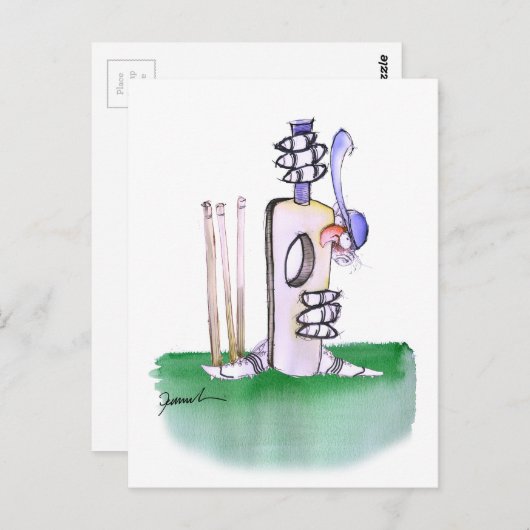 BATTING LESSON, tonifernandes Briefkaart (Voorkant / Achterkant)