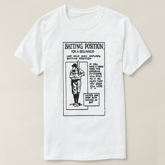 Batting Position T-Shirt (Design voorkant)