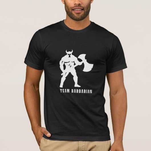Battle Ax Barbarian T-shirt (Voorkant)