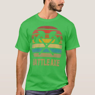 Battle Ax Weapon Retro  T-shirt