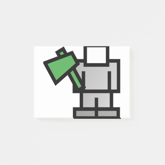 Battle Axe in Groen Post-it® Notes (Voorkant)
