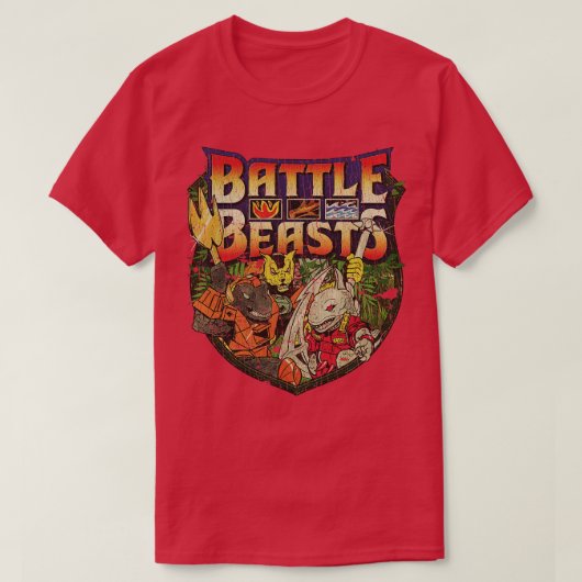 Battle Beasts 1986 T-shirt (Design voorkant)