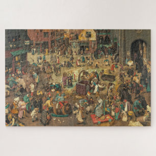 "Battle between Carnival and Lent" 1559, Bruegel, Legpuzzel