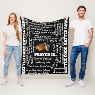 BATTLE CODE PRAYER BLANKET 2 FLEECE DEKEN
