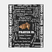 BATTLE CODE PRAYER BLANKET 2 FLEECE DEKEN (Voorkant)