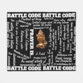 BATTLE CODE PRAYER BLANKET 2 FLEECE DEKEN (Voorkant (Horizontaal))