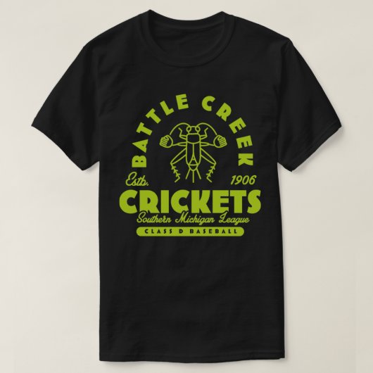 Battle Creek Crickets T-shirt (Design voorkant)