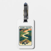 Battle Creek Idaho kleuren Bagagelabel (Achterkant verticaal)