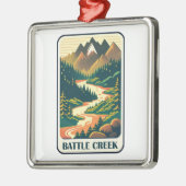 Battle Creek Idaho kleuren Metalen Ornament (Links)