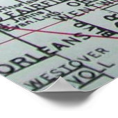 Battle Creek, MI  Map Poster (Hoek)