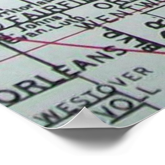 Battle Creek, MI Map Poster (Hoek)