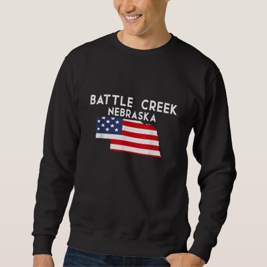 Battle Creek Nebraska USA State America Travel Neb Trui (Voorkant)