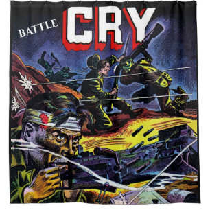 Battle Cry 07 War Comics Douchegordijn