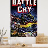 Battle Cry 07 War Comics Poster (Keuken)