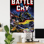 Battle Cry 07 War Comics Poster (Thuiskantoor)