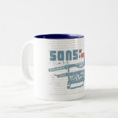 Battle Cry-Mok Tweekleurige Koffiemok (Voorkant links)