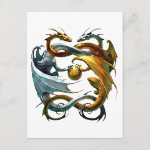 Battle Dragons Briefkaart