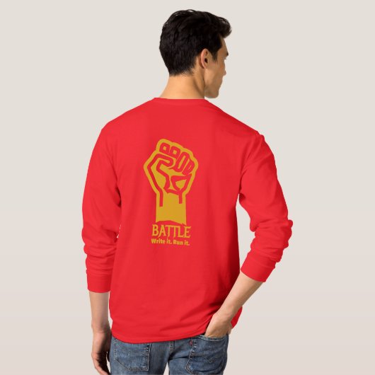 Battle faction long-sleeve T T-shirt (Achterkant volledig)