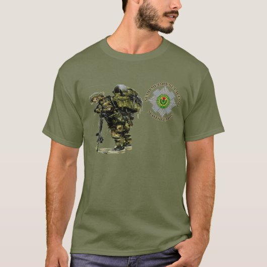 Battle Fatigue Green Scots Guards T-shirt (Voorkant)