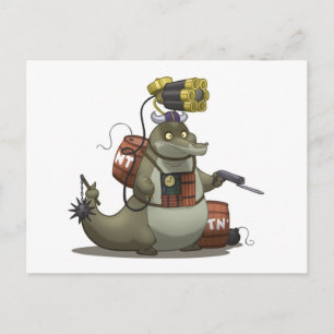 Battle Gator Briefkaart