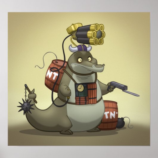 Battle Gator Poster (Voorkant)