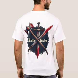 Battle Getest - Middeleeuwse wapens Warrior Art De T-shirt