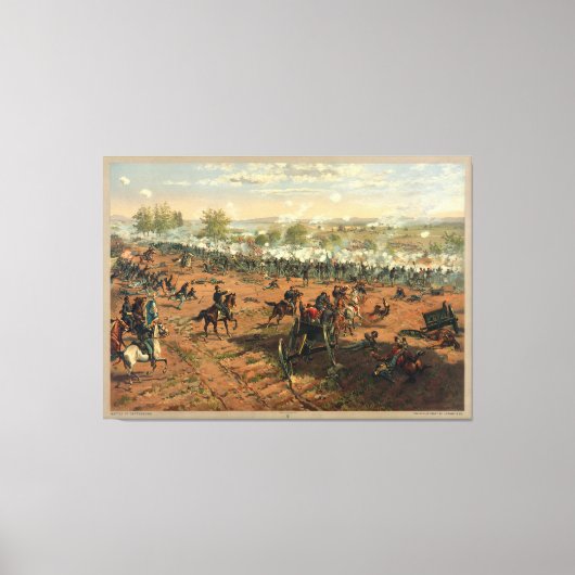 Battle Gettysburg Hancock bij Gettysbug Thulstrup Canvas Afdruk (Voorkant)