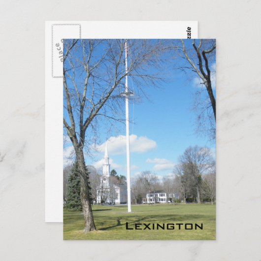 Battle Green Briefkaart (Voorkant / Achterkant)