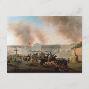 Battle in the Place de la Concorde, 1871 Briefkaart