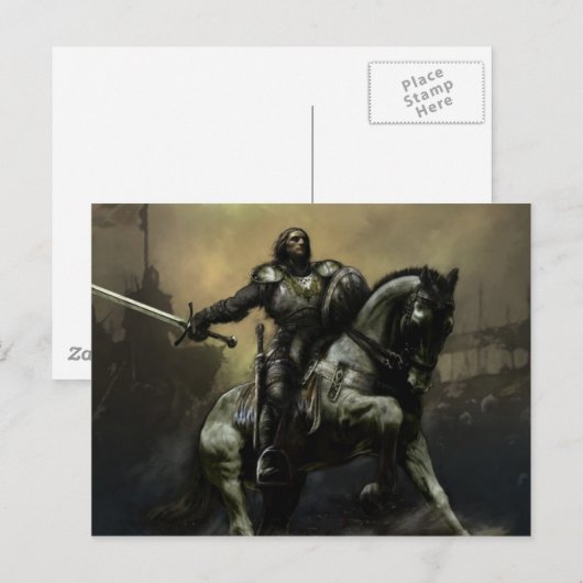 Battle Knight Briefkaart (Voorkant / Achterkant)