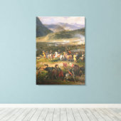 Battle Mount Thabor, detail Napoleon en zijn Canvas Afdruk (Insitu (Houten vloer))