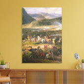 Battle Mount Thabor, detail Napoleon en zijn Canvas Afdruk (Insitu (Woonkamer))